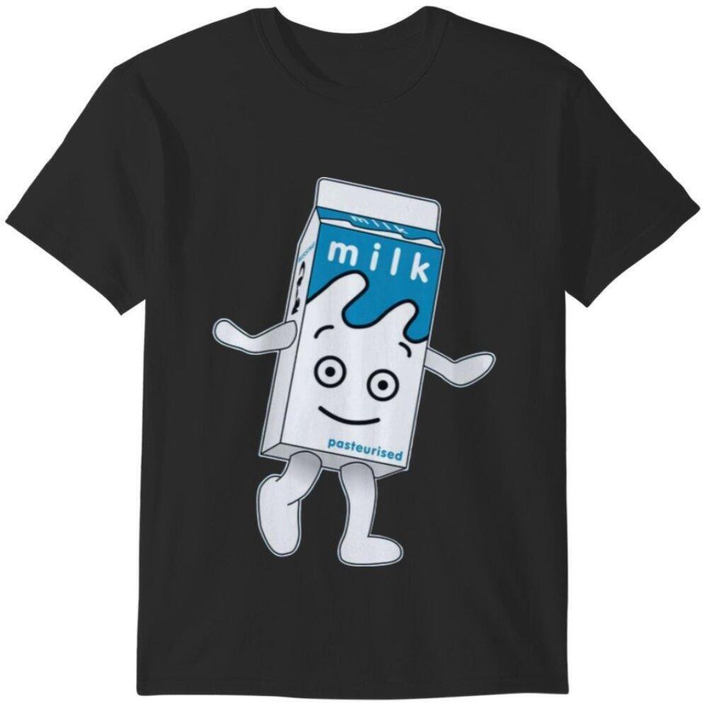 Coffee And Tv Milk Carton Graphic T-Shirt Blur Song Meme Music Fan Gift Tee